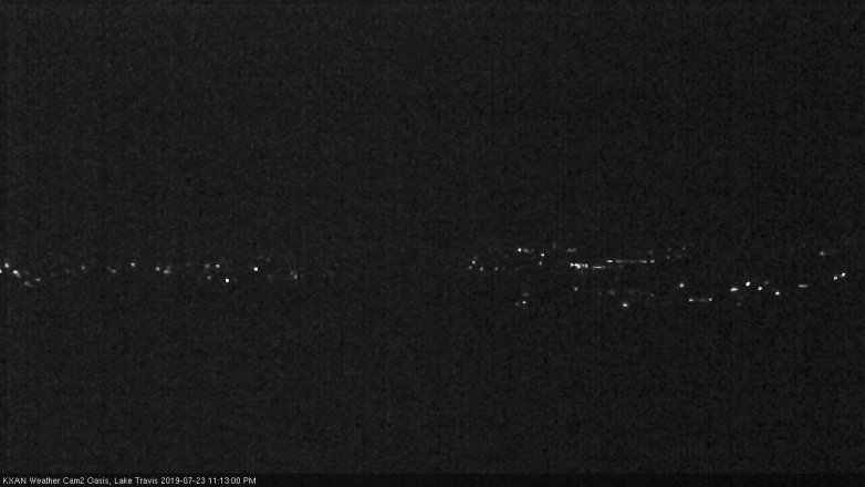 Lake Travis webcam, July 23, 2019 10:15 PM CT