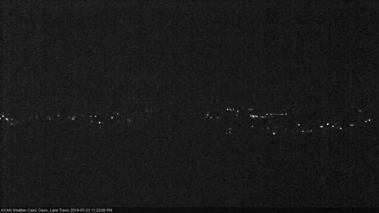 Lake Travis webcam, July 23, 2019 10:25 PM CT