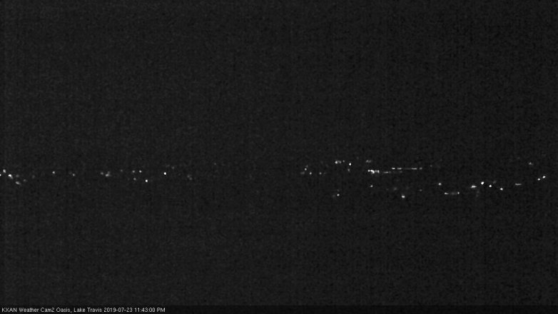 Lake Travis webcam, July 23, 2019 10:45 PM CT