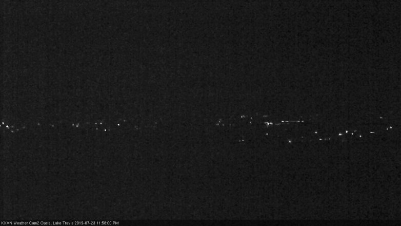 Lake Travis webcam, July 23, 2019 11:00 PM CT