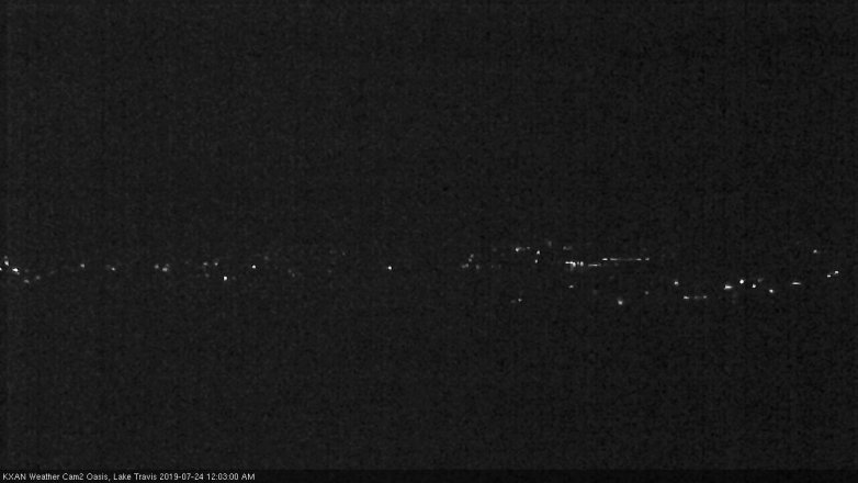Lake Travis webcam, July 23, 2019 11:05 PM CT