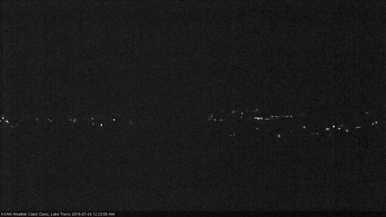 Lake Travis webcam, July 23, 2019 11:25 PM CT