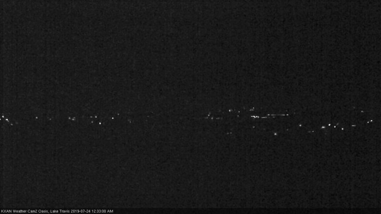 Lake Travis webcam, July 23, 2019 11:35 PM CT