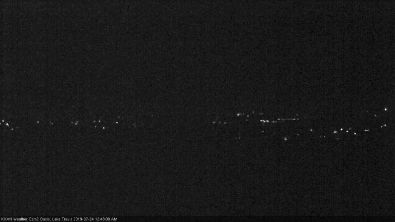 Lake Travis webcam, July 23, 2019 11:45 PM CT