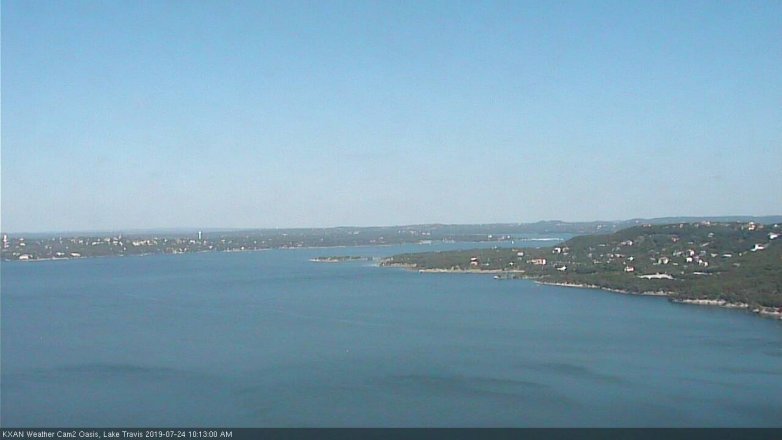 Lake Travis webcam, July 24, 2019 9:15 AM CT