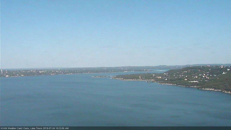 Lake Travis webcam, July 24, 2019 9:25 AM CT