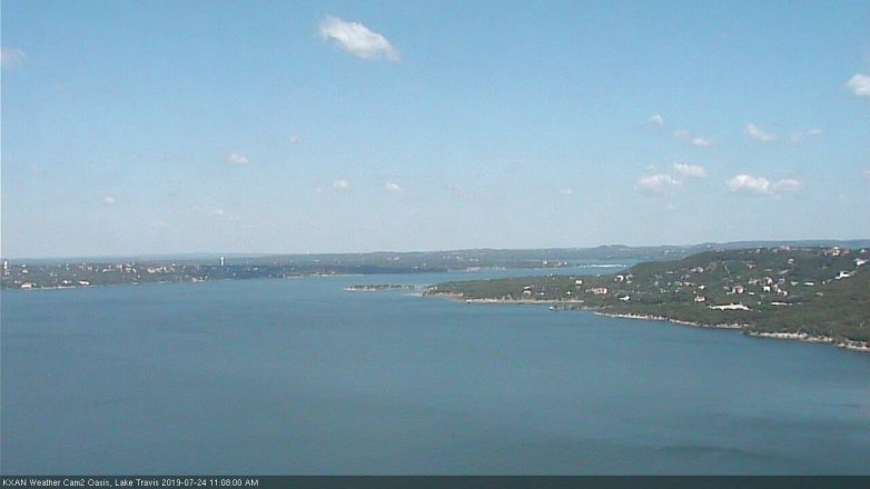 Lake Travis webcam, July 24, 2019 10:10 AM CT