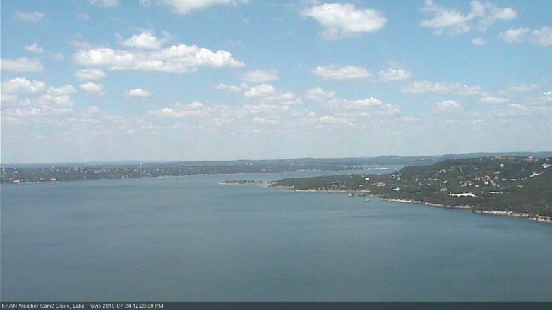 Lake Travis webcam, July 24, 2019 11:25 AM CT