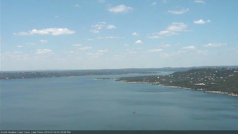 Lake Travis webcam, July 24, 2019 12:35 PM CT