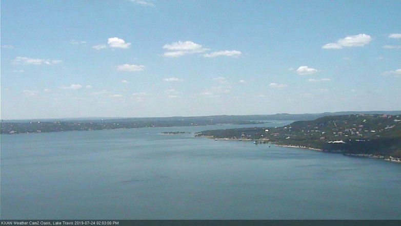 Lake Travis webcam, July 24, 2019 1:05 PM CT