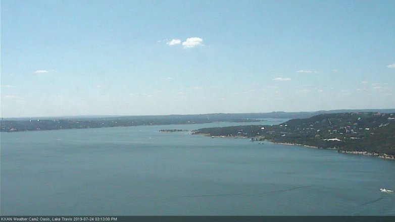 Lake Travis webcam, July 24, 2019 2:15 PM CT