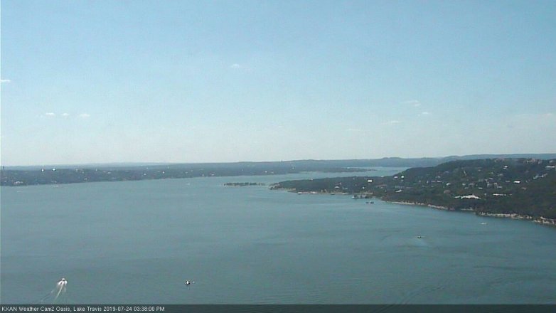 Lake Travis webcam, July 24, 2019 2:40 PM CT