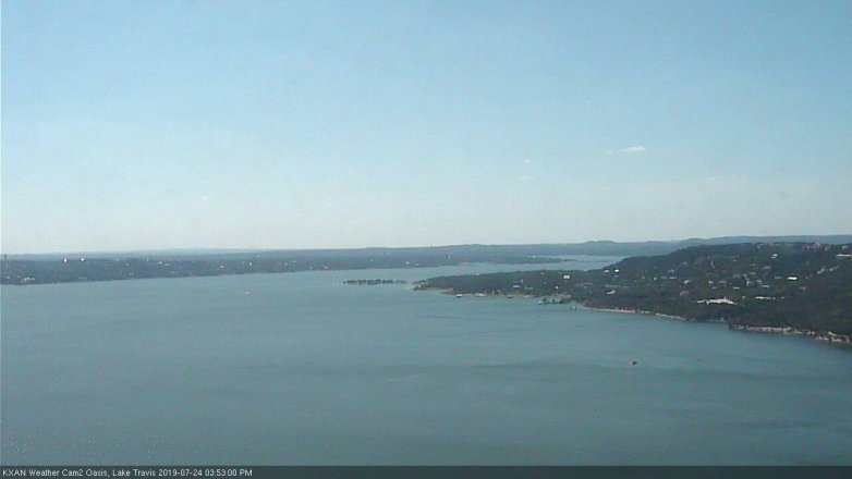 Lake Travis webcam, July 24, 2019 2:55 PM CT