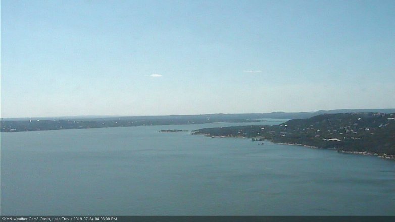 Lake Travis webcam, July 24, 2019 3:05 PM CT