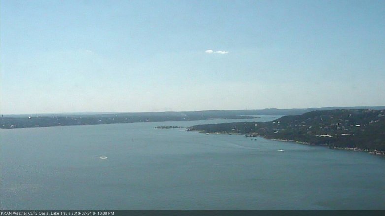 Lake Travis webcam, July 24, 2019 3:20 PM CT