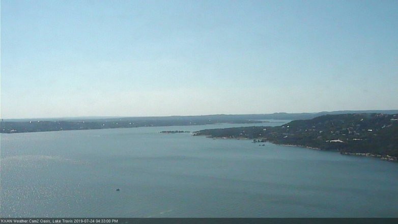 Lake Travis webcam, July 24, 2019 3:35 PM CT