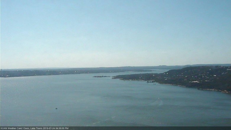 Lake Travis webcam, July 24, 2019 3:40 PM CT