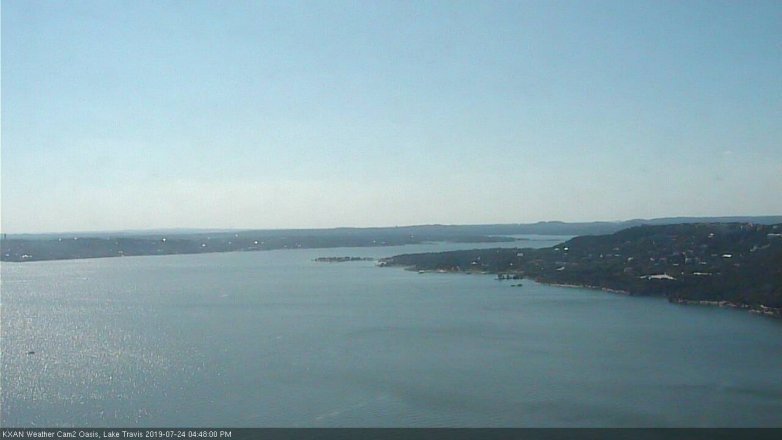 Lake Travis webcam, July 24, 2019 3:50 PM CT