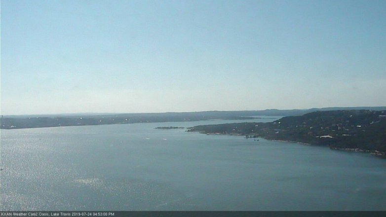 Lake Travis webcam, July 24, 2019 3:55 PM CT
