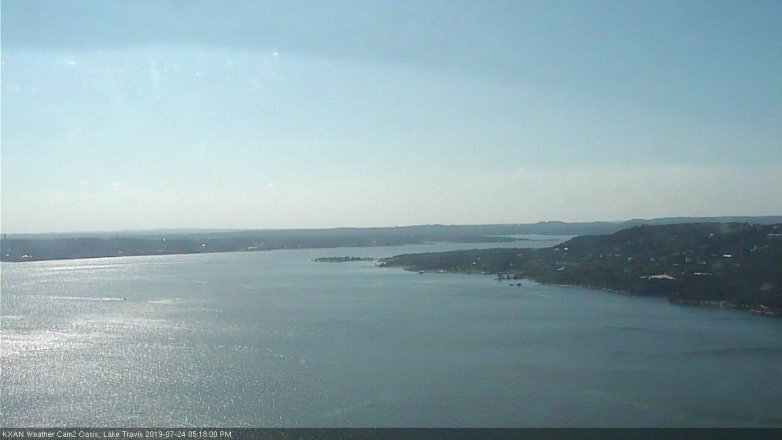 Lake Travis webcam, July 24, 2019 4:20 PM CT