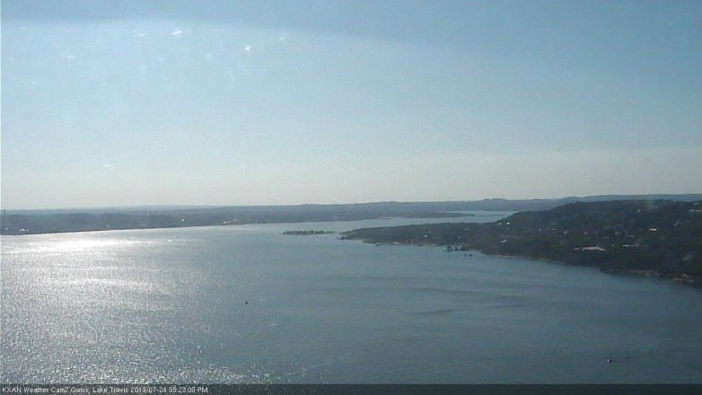 Lake Travis webcam, July 24, 2019 4:25 PM CT