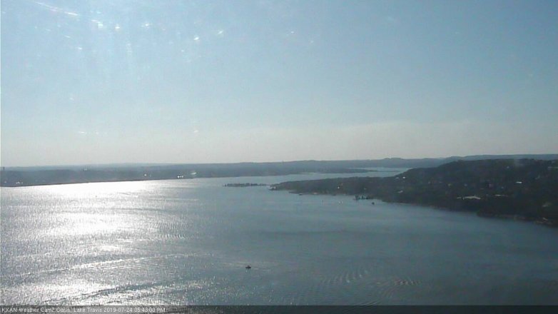Lake Travis webcam, July 24, 2019 4:45 PM CT