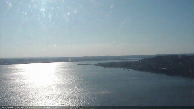 Lake Travis webcam, July 24, 2019 5:05 PM CT