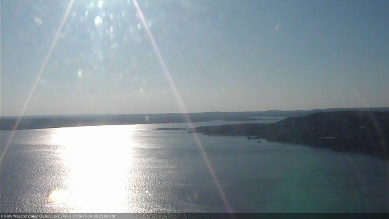 Lake Travis webcam, July 24, 2019 5:25 PM CT