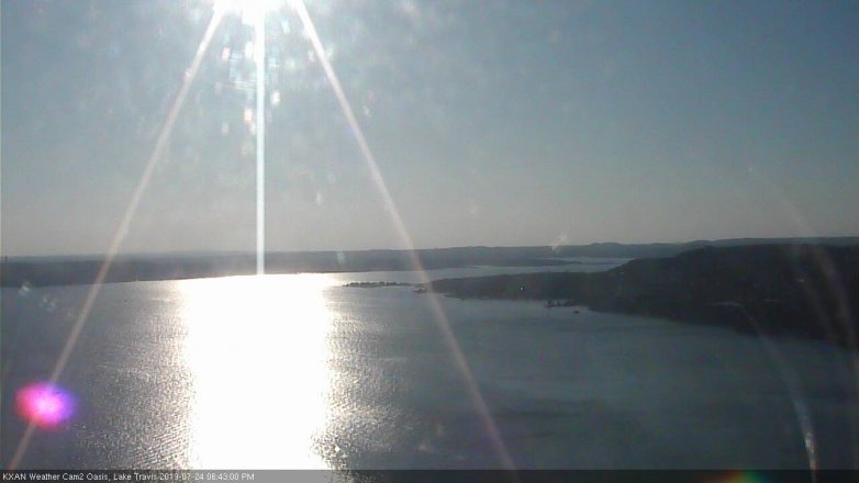 Lake Travis webcam, July 24, 2019 5:45 PM CT