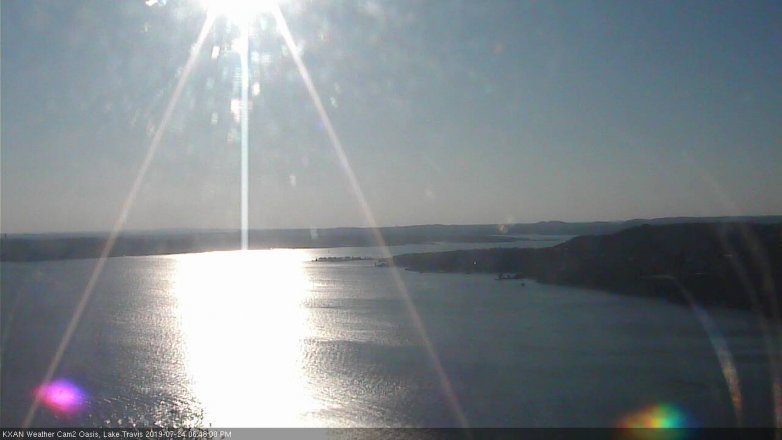 Lake Travis webcam, July 24, 2019 5:50 PM CT