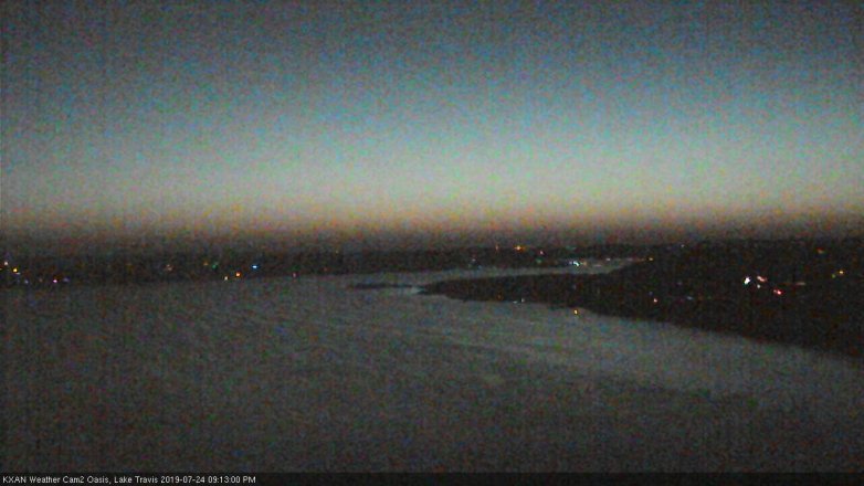 Lake Travis webcam, July 24, 2019 8:15 PM CT