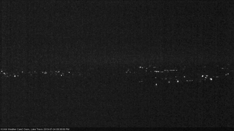 Lake Travis webcam, July 24, 2019 8:40 PM CT