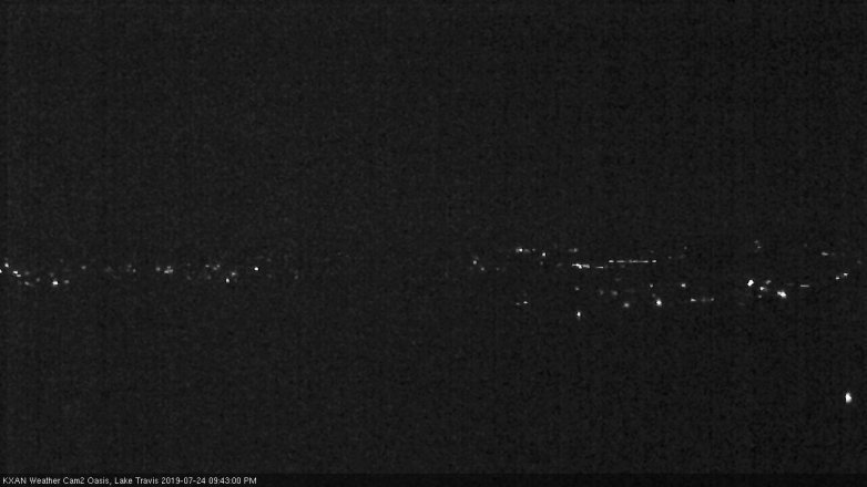 Lake Travis webcam, July 24, 2019 8:45 PM CT