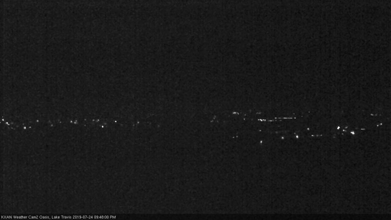 Lake Travis webcam, July 24, 2019 8:50 PM CT