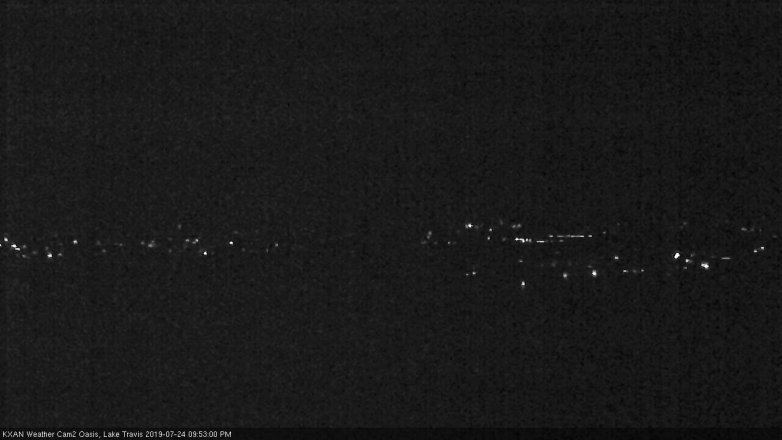 Lake Travis webcam, July 24, 2019 8:55 PM CT