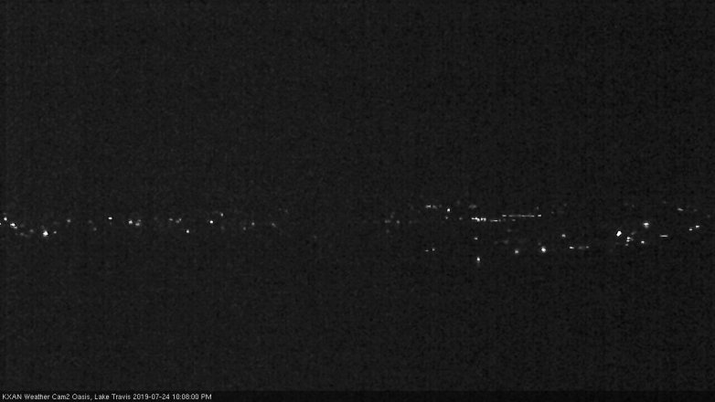 Lake Travis webcam, July 24, 2019 9:10 PM CT