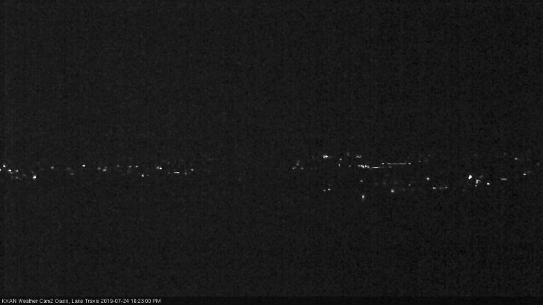 Lake Travis webcam, July 24, 2019 9:25 PM CT