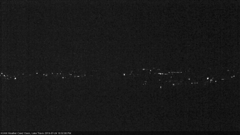 Lake Travis webcam, July 24, 2019 9:35 PM CT