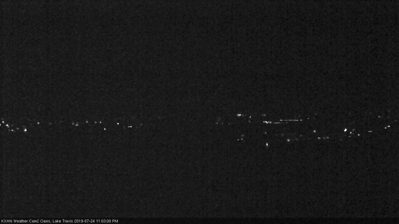 Lake Travis webcam, July 24, 2019 10:05 PM CT