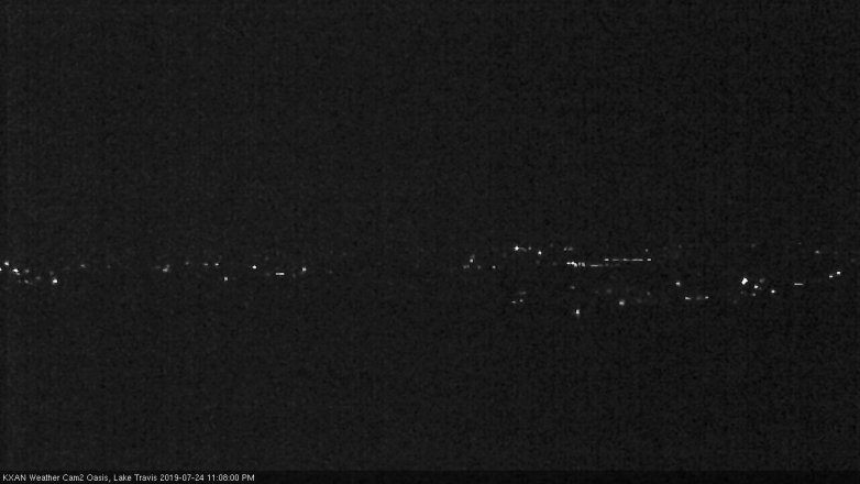 Lake Travis webcam, July 24, 2019 10:10 PM CT