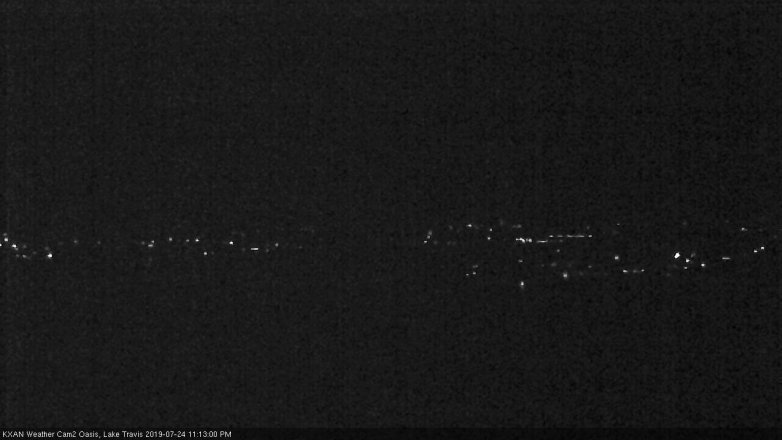 Lake Travis webcam, July 24, 2019 10:15 PM CT