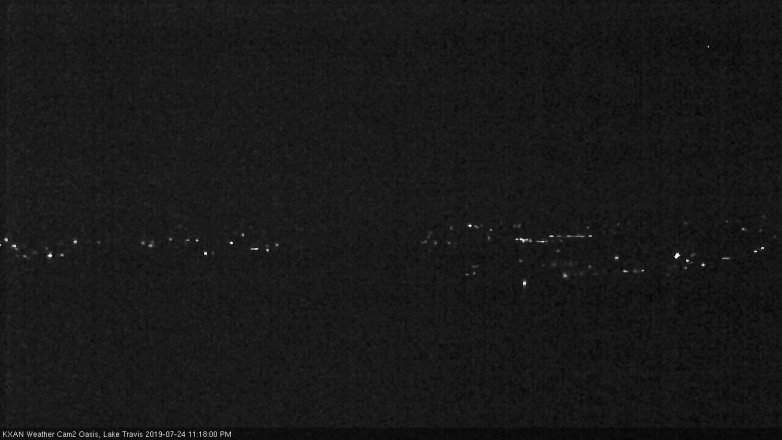 Lake Travis webcam, July 24, 2019 10:20 PM CT