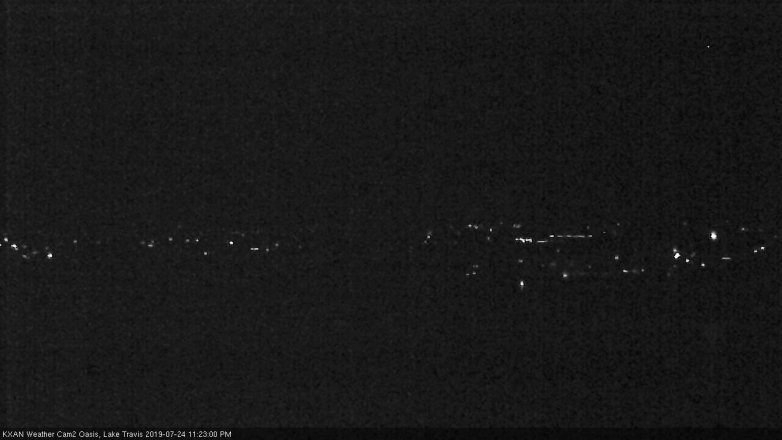 Lake Travis webcam, July 24, 2019 10:25 PM CT