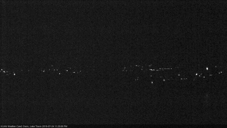 Lake Travis webcam, July 24, 2019 10:30 PM CT