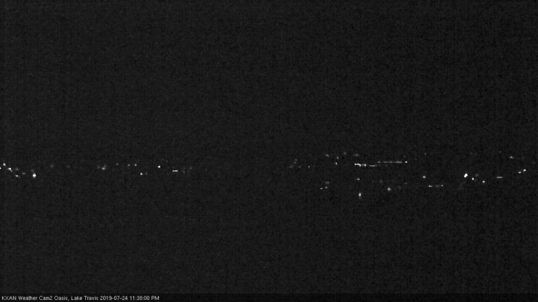 Lake Travis webcam, July 24, 2019 10:40 PM CT