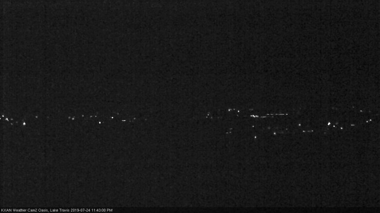 Lake Travis webcam, July 24, 2019 10:45 PM CT