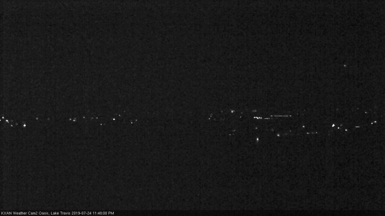 Lake Travis webcam, July 24, 2019 10:50 PM CT