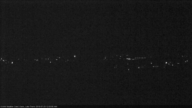 Lake Travis webcam, July 24, 2019 11:05 PM CT
