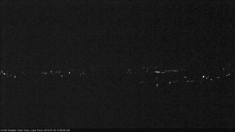 Lake Travis webcam, July 24, 2019 11:10 PM CT