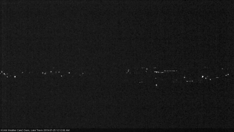 Lake Travis webcam, July 24, 2019 11:15 PM CT